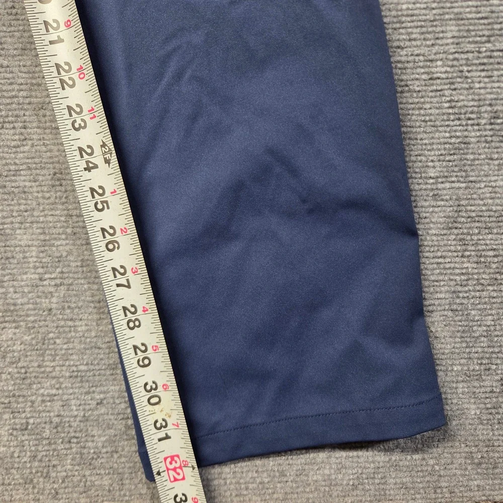 Talanes Mens Performance Golf Pants Navy Blue Flat Front Stretch Trousers 34x32